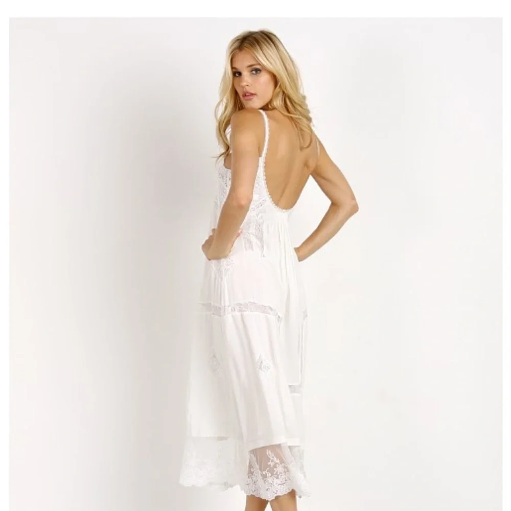 Spell Peaches Slip Dress with lace, NWT, XL - Picture 6 of 17